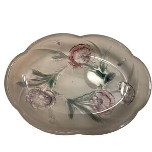 Walther Glass Mikasa Crystal Frosted roselle.